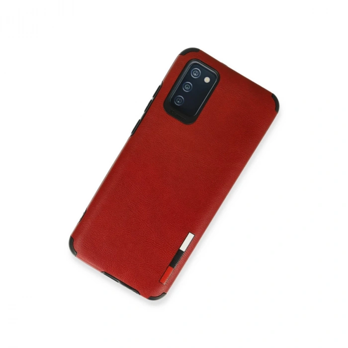 Samsung Galaxy A03s Kılıf Loop Deri Silikon - Kırmızı