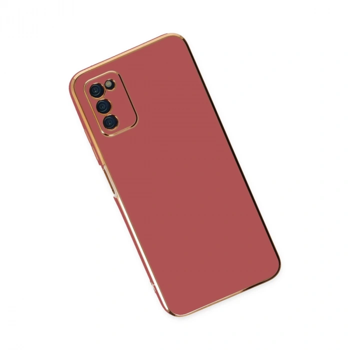 Samsung Galaxy A03s Kılıf Volet Silikon - Kırmızı