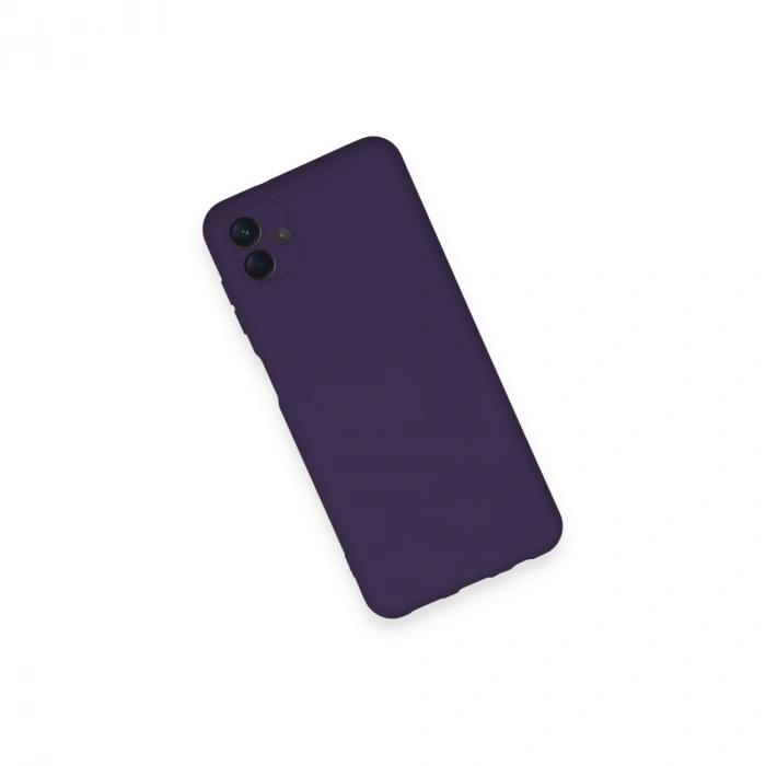 Samsung Galaxy A04 Kılıf Nano İçi Kadife Silikon - Mor