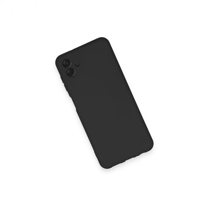 Samsung Galaxy A04 Kılıf Nano İçi Kadife Silikon - Siyah