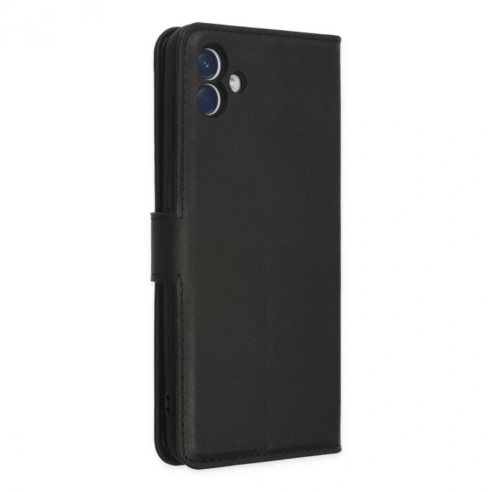 Samsung Galaxy A04 Kılıf Trend S Plus Kapaklı Kılıf - Siyah