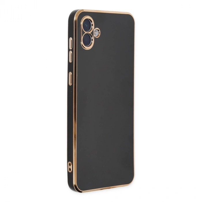 Samsung Galaxy A04 Kılıf Volet Silikon - Siyah