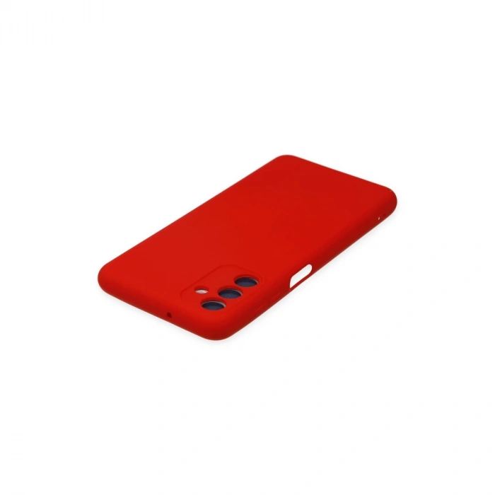 Samsung Galaxy A04s Kılıf Nano İçi Kadife Silikon - Kırmızı