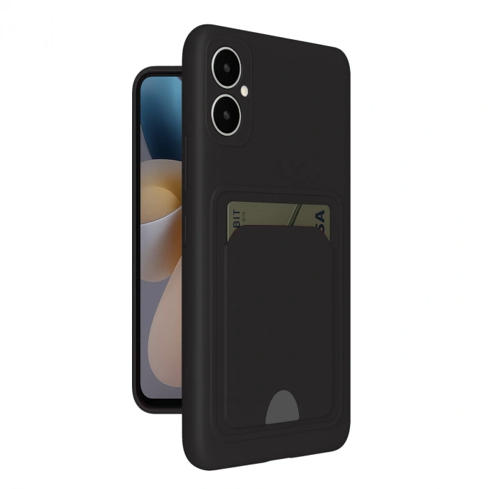 Samsung Galaxy A05 Kelvin Kartvizitli Silikon - Siyah