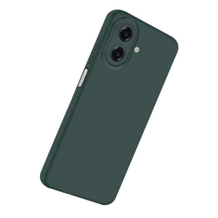 Samsung Galaxy A07 4g Nano İçi Kadife Silikon - K.yeşil