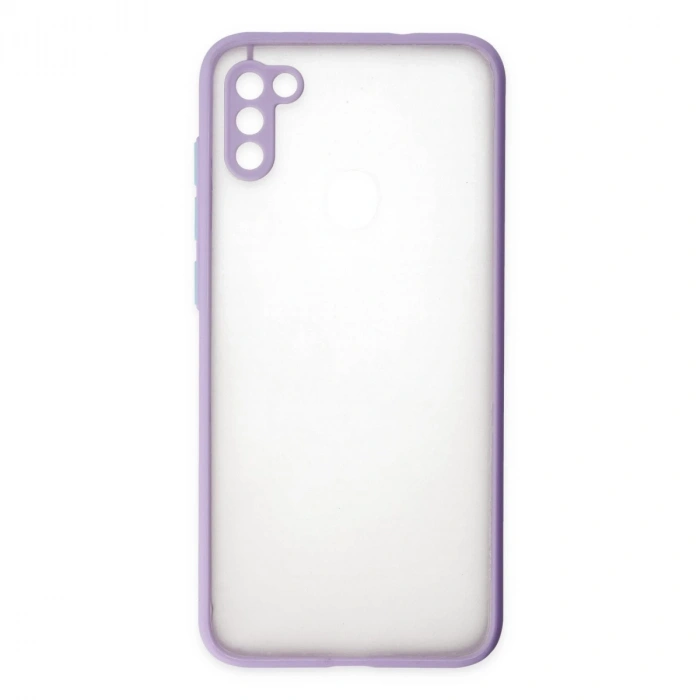 Samsung Galaxy A11 Kılıf Montreal Silikon Kapak - Mor