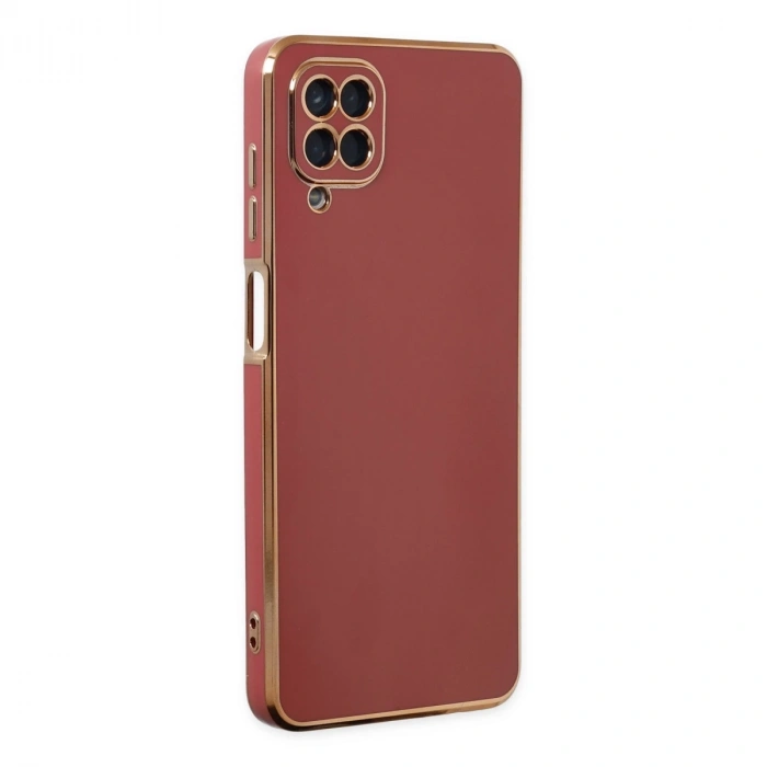 Samsung Galaxy A12 Kılıf Volet Silikon - Kırmızı