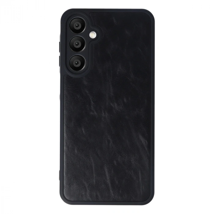 Samsung Galaxy A16 5g Kılıf Aras Deri Kapak - Siyah