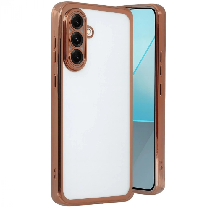 Samsung Galaxy A17 5g Razer Lensli Silikon - Çöl Titanyum