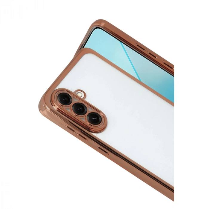 Samsung Galaxy A17 5g Razer Lensli Silikon - Çöl Titanyum