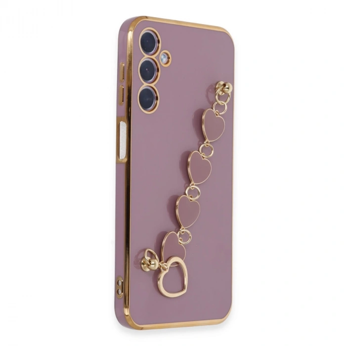 Samsung Galaxy A24 4g Kılıf Esila Silikon - Mor