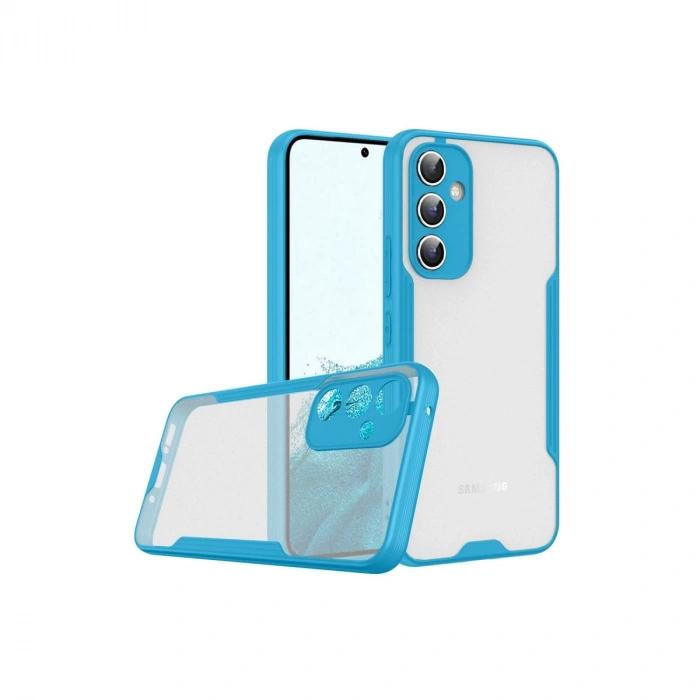 Samsung Galaxy A24 4g Kılıf Platin Silikon - Mavi