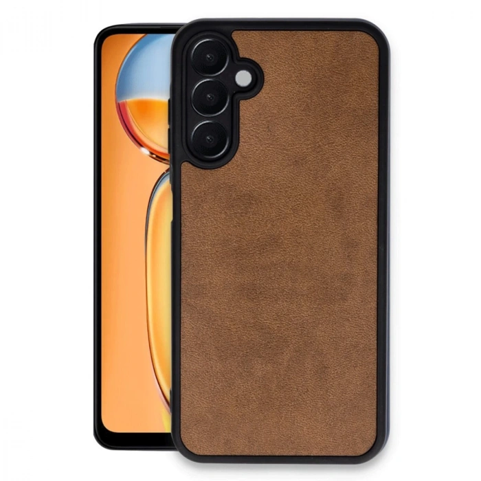 Samsung Galaxy A36 Kılıf Aras Deri Kapak - Taba