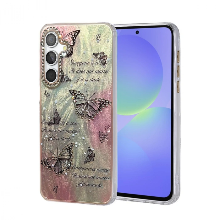 Samsung Galaxy A36 Kılıf Blade Aynalı Desenli Kapak - Desen 6