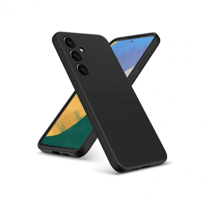 Samsung Galaxy A36 Kılıf Nano İçi Kadife Silikon - Siyah