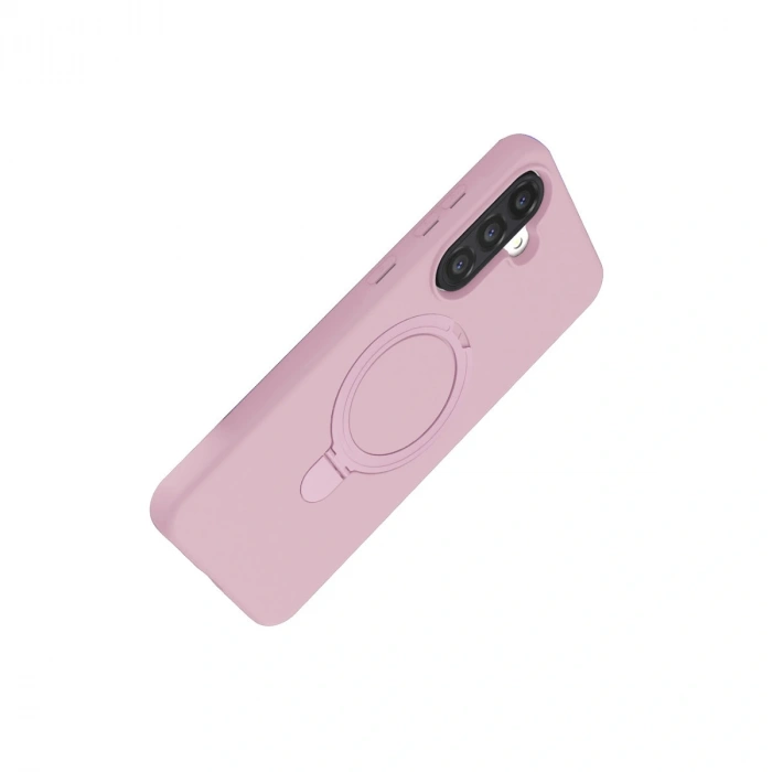 Samsung Galaxy A36 Regal Magsafe Standlı Kapak - Açık Pembe