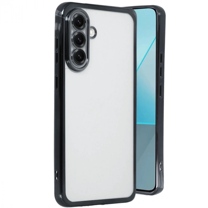 Samsung Galaxy A56 Kılıf Razer Lensli Silikon - Siyah