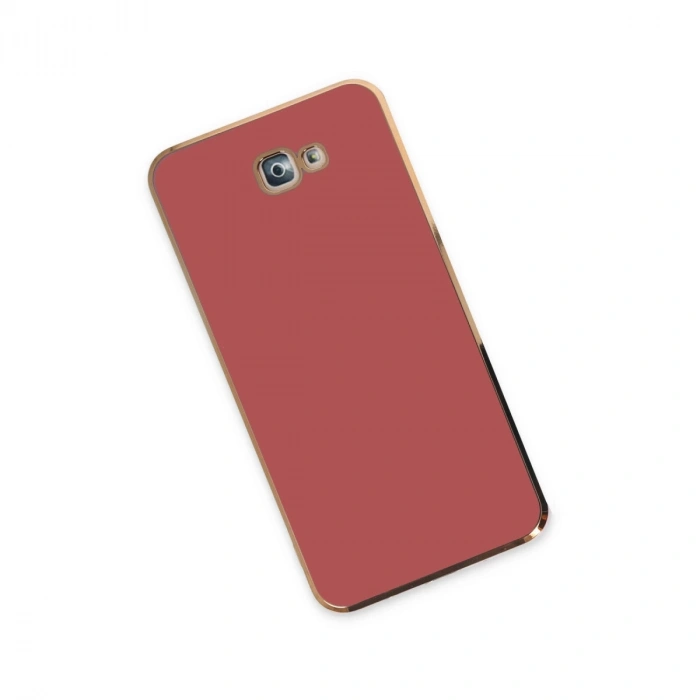 Samsung Galaxy J7 Prime Kılıf Volet Silikon - Kırmızı