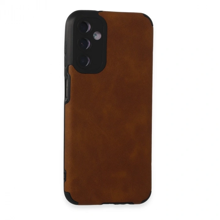 Samsung Galaxy M14 5g Kılıf Loop Deri Silikon - Kahverengi