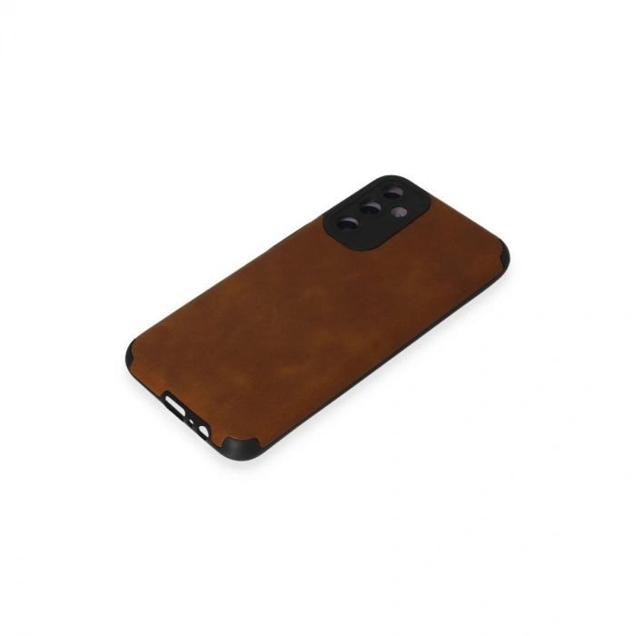 Samsung Galaxy M14 5g Kılıf Loop Deri Silikon - Kahverengi