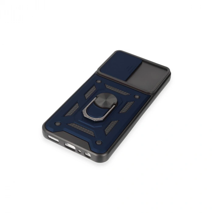 Samsung Galaxy M14 5g Kılıf Pars Lens Yüzüklü Silikon - Lacivert