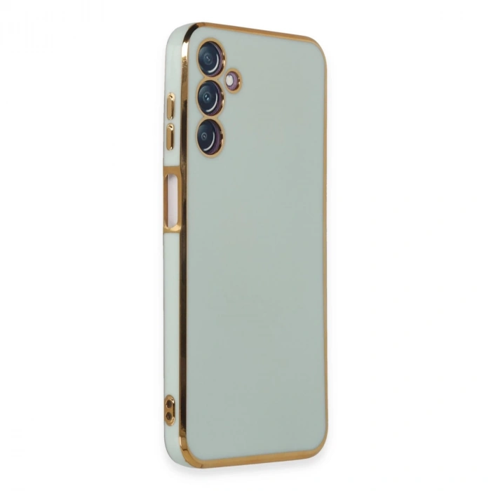 Samsung Galaxy M14 5g Kılıf Volet Silikon - Açık Yeşil