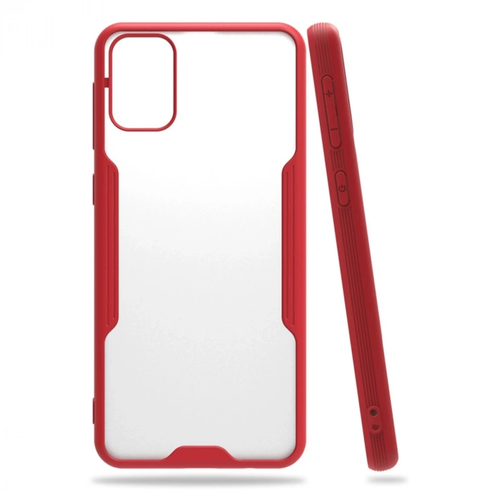 Samsung Galaxy M31 Kılıf Platin Silikon - Kırmızı