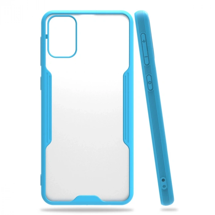 Samsung Galaxy M31 Kılıf Platin Silikon - Mavi