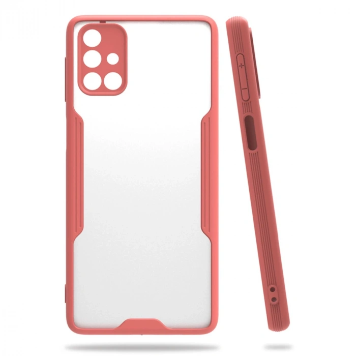 Samsung Galaxy M31s Kılıf Platin Silikon - Pembe