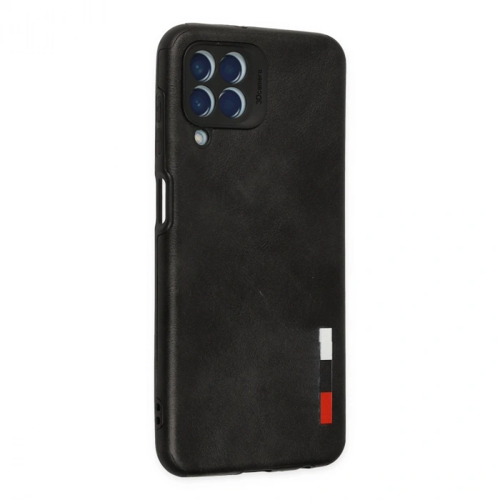Samsung Galaxy M33 Kılıf Loop Deri Silikon - Siyah