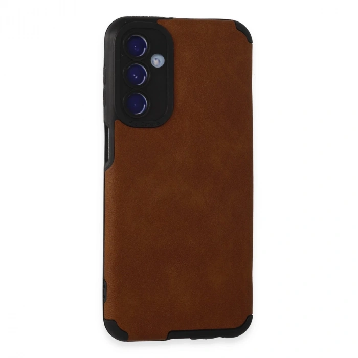 Samsung Galaxy M34 5g Kılıf Loop Deri Silikon - Kahverengi