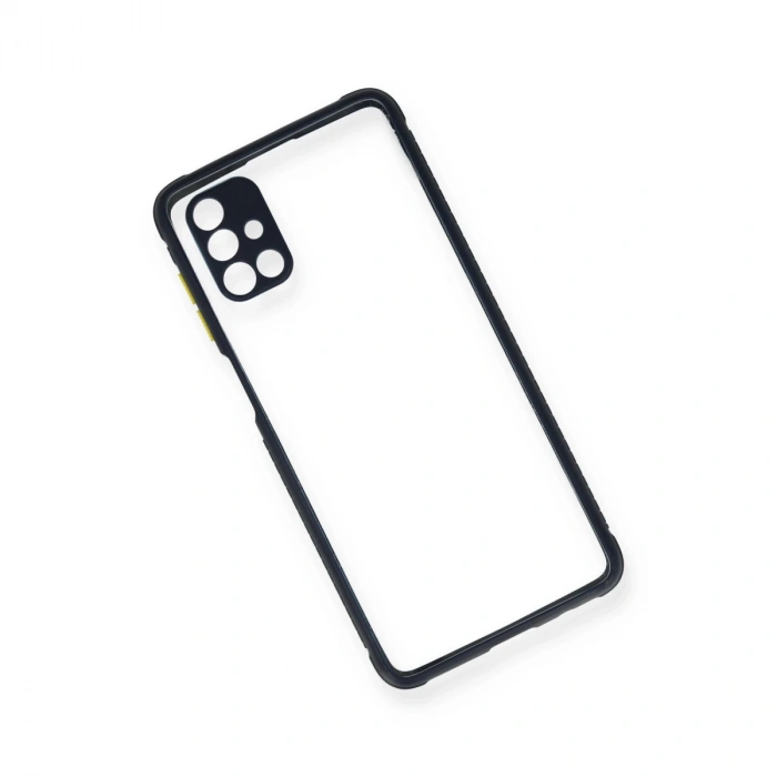 Samsung Galaxy M51 Kılıf Miami Şeffaf Silikon - Lacivert