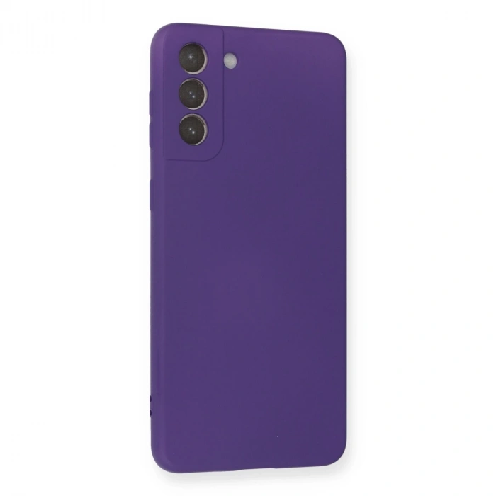 Samsung Galaxy S21 Plus Kılıf Nano İçi Kadife Silikon - Mor