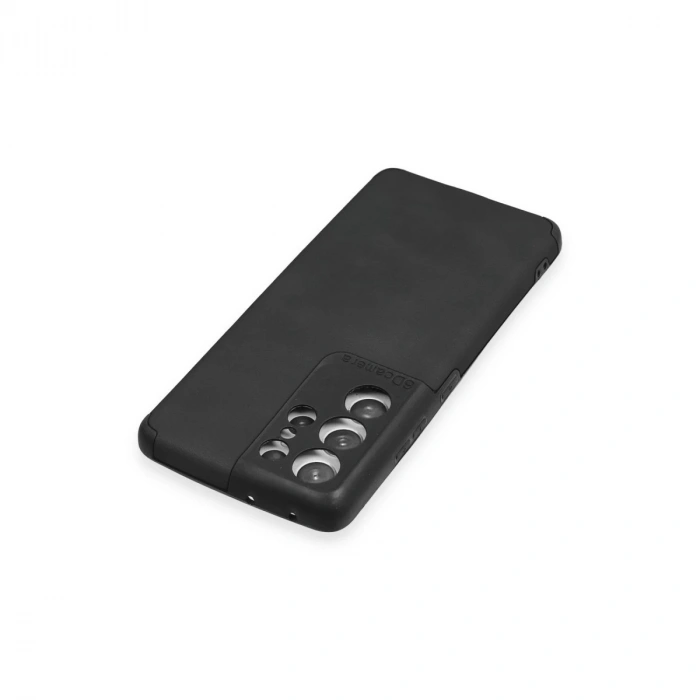 Samsung Galaxy S21 Ultra Kılıf Loop Deri Silikon - Siyah