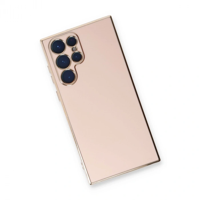 Samsung Galaxy S22 Ultra Kılıf Volet Silikon - Pembe