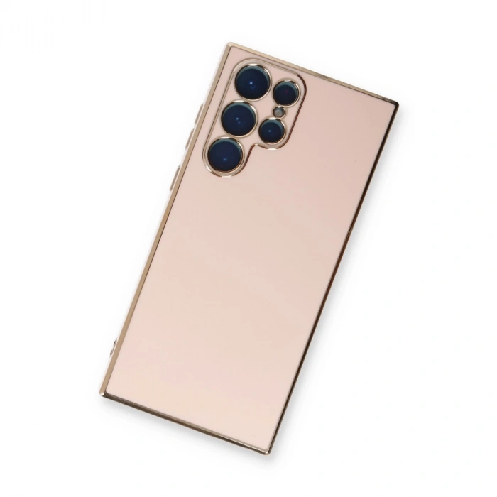 Samsung Galaxy S22 Ultra Kılıf Volet Silikon - Pembe