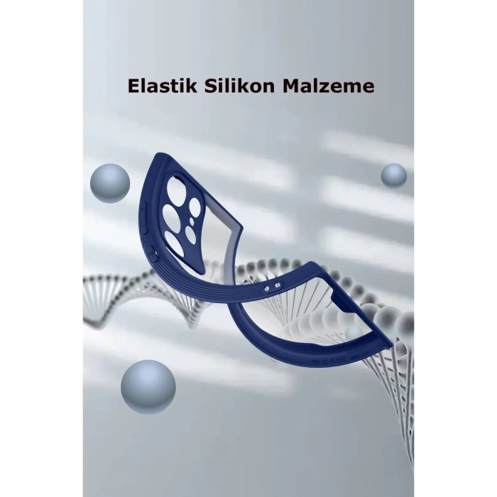 Samsung Galaxy S23 Ultra Kılıf Platin Silikon - Kırmızı