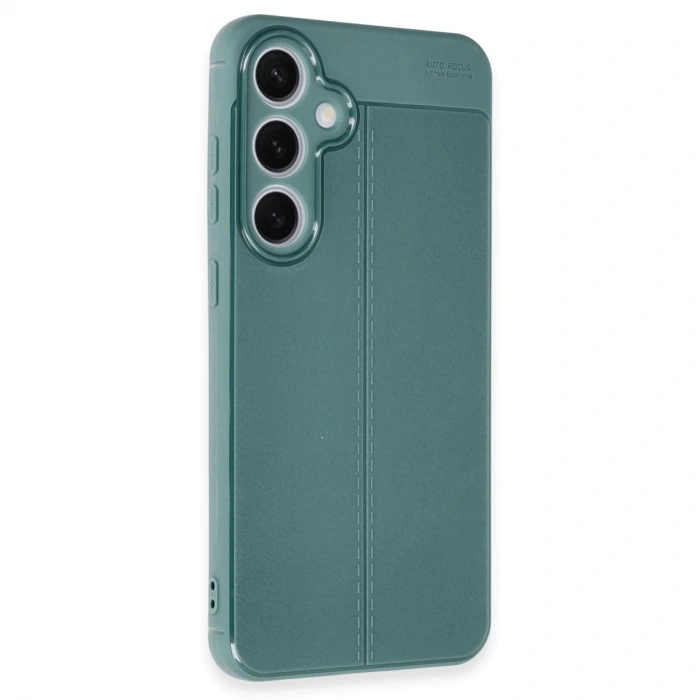 Samsung Galaxy S24 Fe Kılıf Auto Focus Kapak - Koyu Yeşil