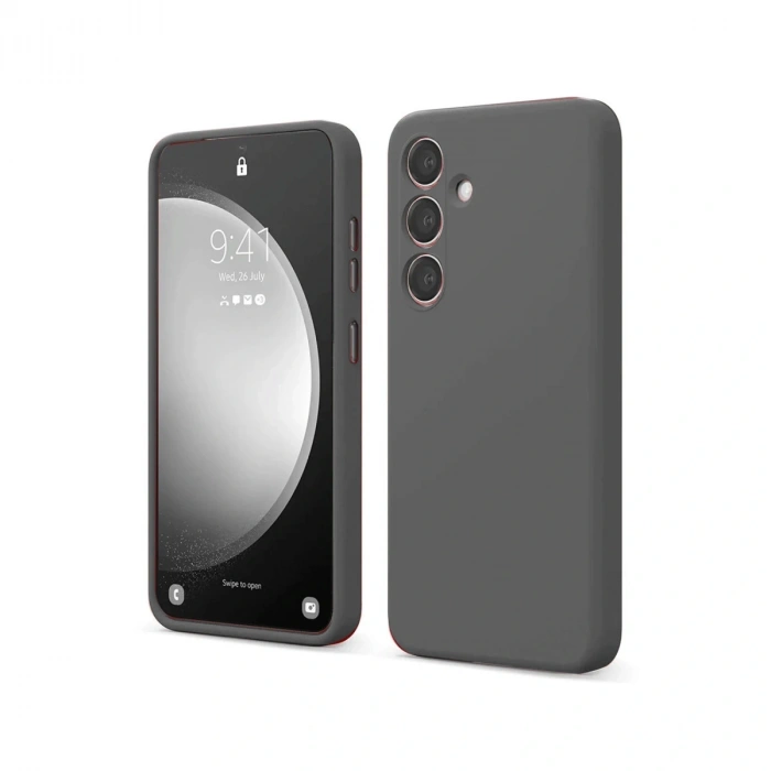 Samsung Galaxy S24 Fe Kılıf First Silikon - Gri