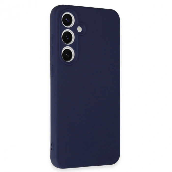 Samsung Galaxy S24 Fe Kılıf Nano İçi Kadife Silikon - Lacivert