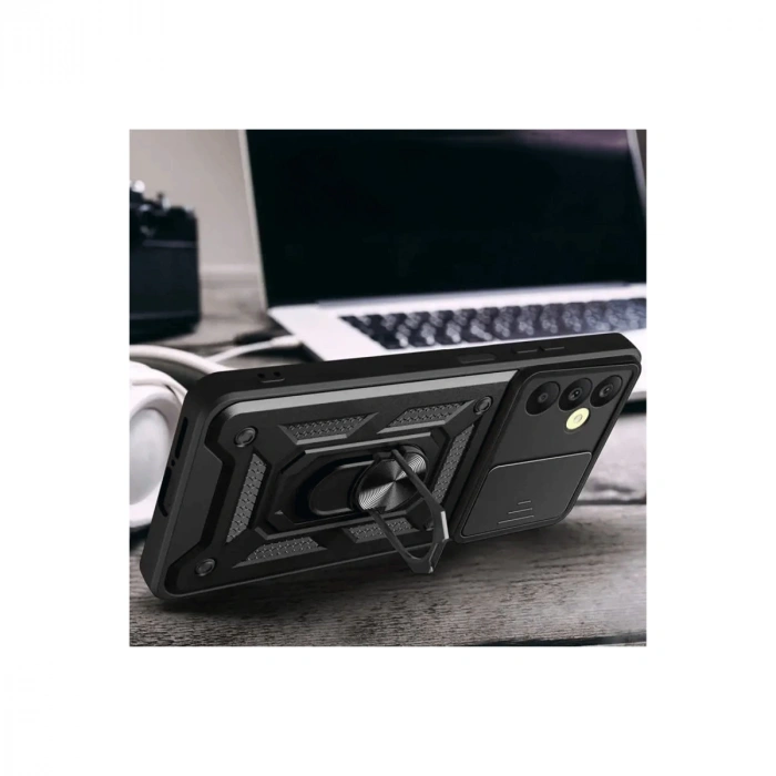 Samsung Galaxy S24 Fe Pars Lens Yüzüklü Silikon - Kırmızı