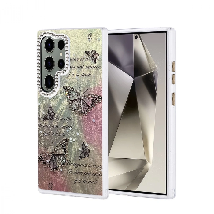 Samsung Galaxy S24 Ultra Kılıf Blade Aynalı Desenli Kapak - Desen 6