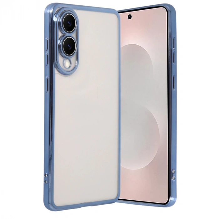 Samsung Galaxy S25 Edge Razer Lensli Silikon - Açık Mavi