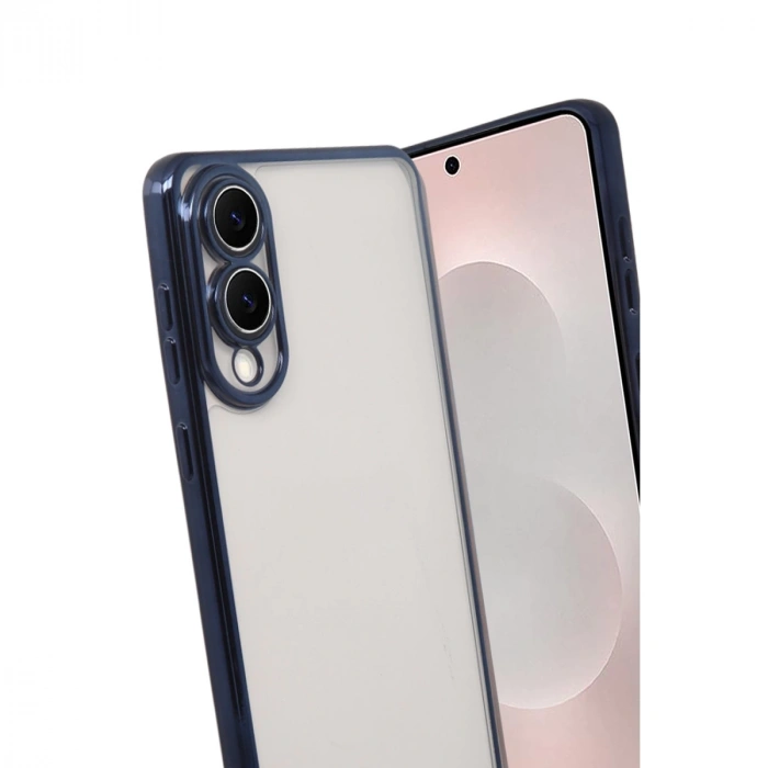 Samsung Galaxy S25 Edge Razer Lensli Silikon - Lacivert