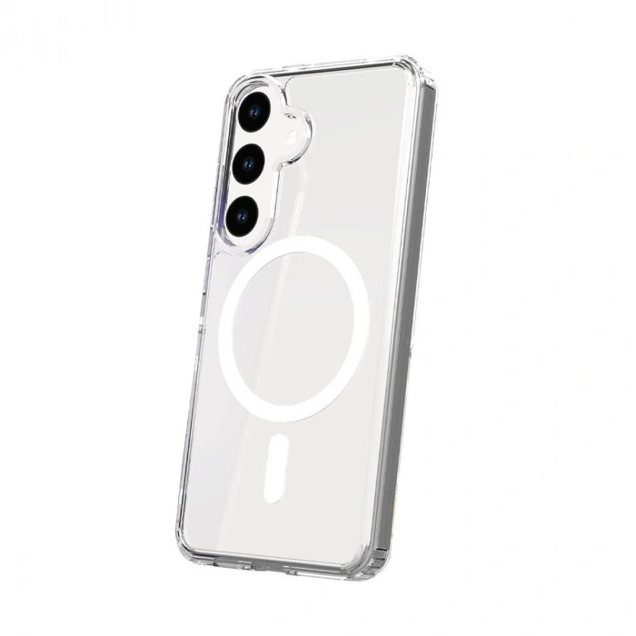 Samsung Galaxy S25 Fe Kılıf Magneticsafe Şeffaf Silikon - Şeffaf