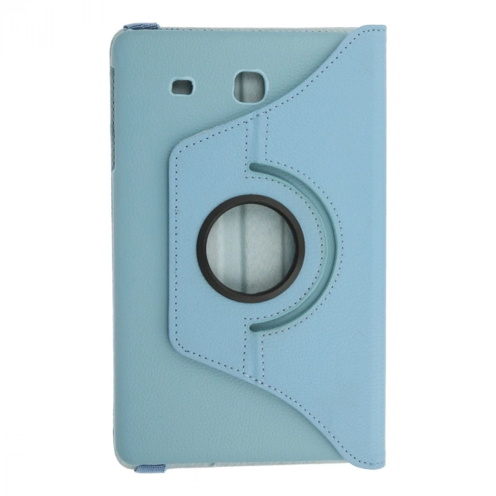 Samsung Galaxy T560 Tab E 9.7 Kılıf 360 Tablet Deri Kılıf - Turkuaz