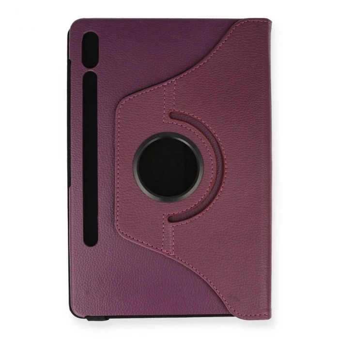 Samsung Galaxy T860 Tab S6 10.5 Kılıf 360 Tablet Deri Kılıf - Mürdüm