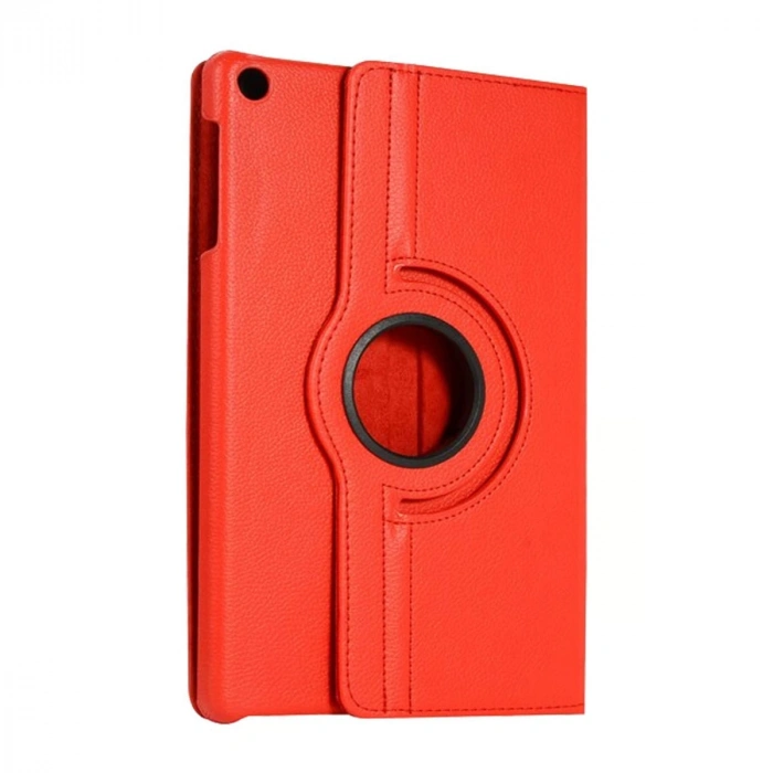 Samsung Galaxy Tab A11 360 Tablet Deri Kılıf - Kırmızı