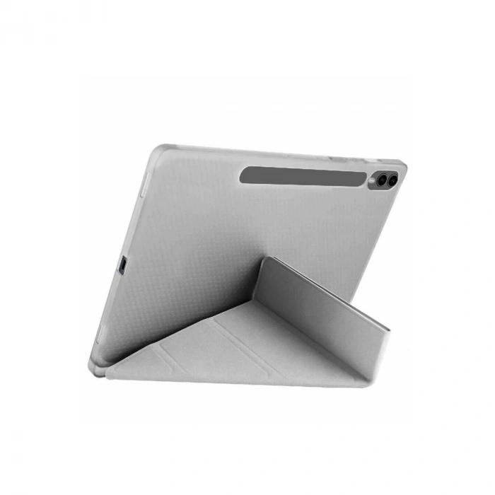 Samsung Galaxy X510 Tab S9 Fe 11 Kılıf Kalemlikli Mars Tablet Kılıfı - Koyu Gri