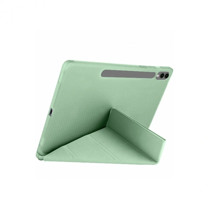 Samsung Galaxy X610 Tab S9 Fe Plus 12.4 Kılıf Kalemlikli Mars Tablet Kılıfı - Açık Yeşil